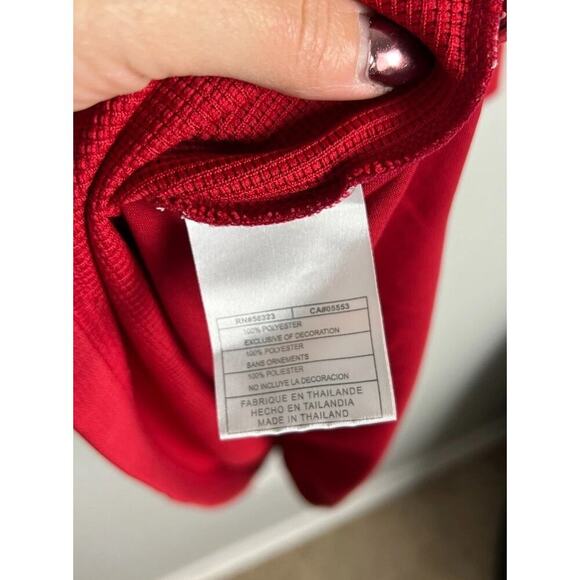 Nike Sphere Red Polo Shirt Short Sleeve Dri-FIT Activewear Golf Top Size XXL Men - Picture 3 of 5